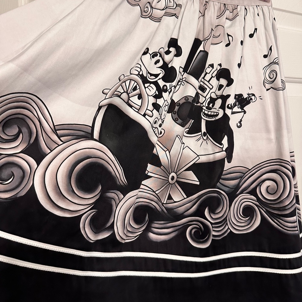 Disney Steamboat Willie Skirt, Top and Ears